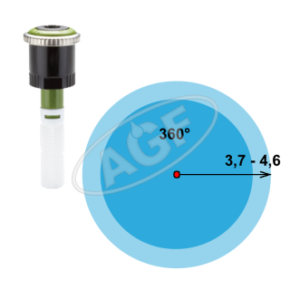 Rotační tryska ROTATOR R-1 zelená